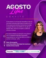 Câmara Municipal e Secretaria de Assistência Social realizam ação do Agosto Lilás em Demerval Lobão