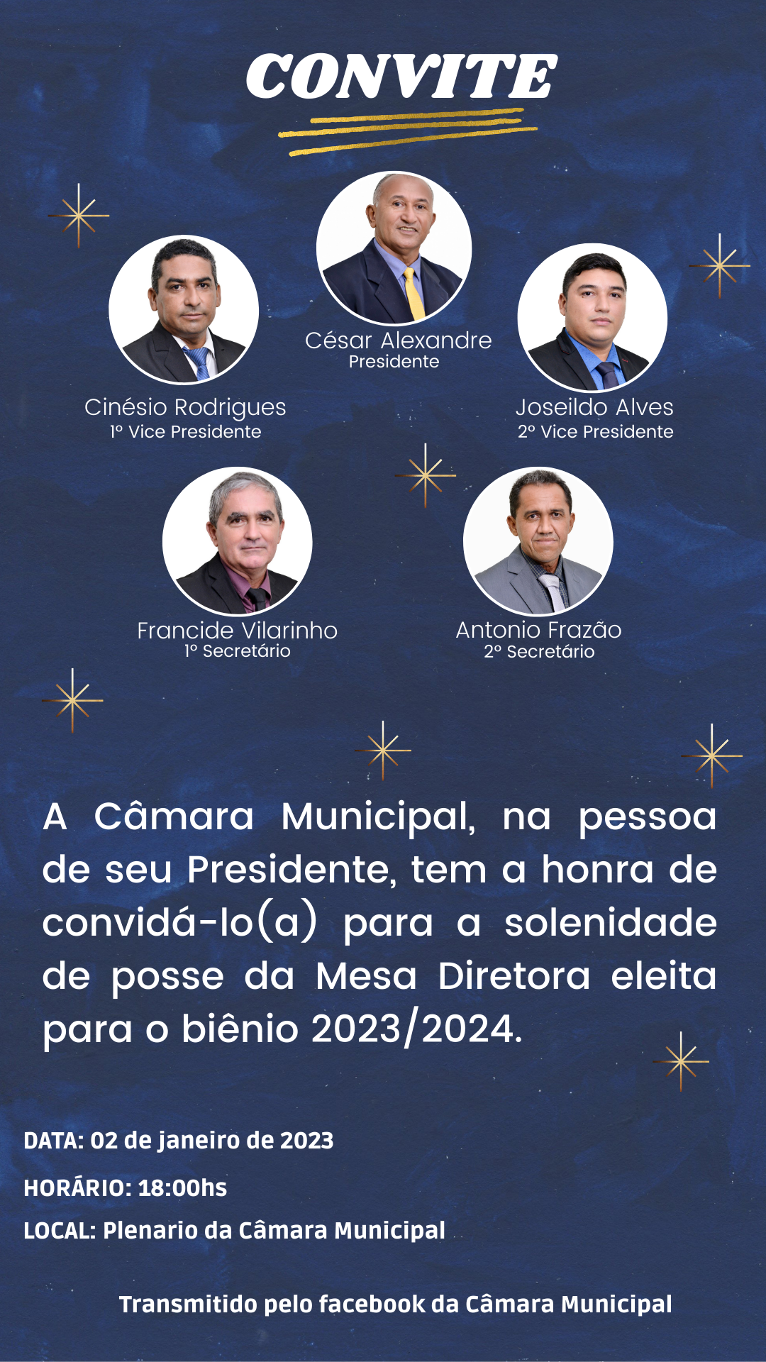 Posse da Mesa Diretora biênio 2023/2024